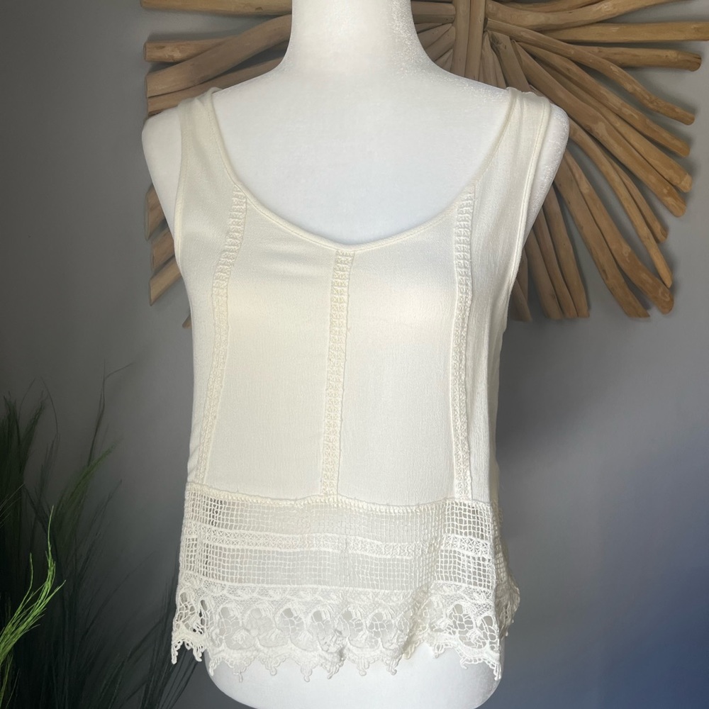 ELODIE - Ivory tank top Size M